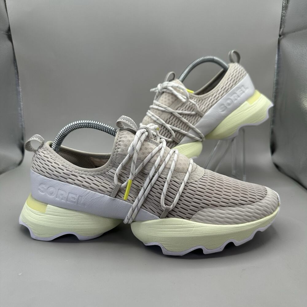 Sorel Kinetic Impact Lace Sneakers Dark Stone Moonstone Womens Size US 10